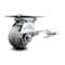 Service Caster 4 Inch Thermoplastic Rubber Caster with Roller Bearing and Brake/Swivel Lock SCC SCC-35S420-TPRRD-SLB-BSL - alternate 1